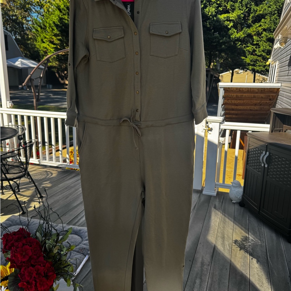 Wendy Williams Collection Olive Green Women's Jumpsuit